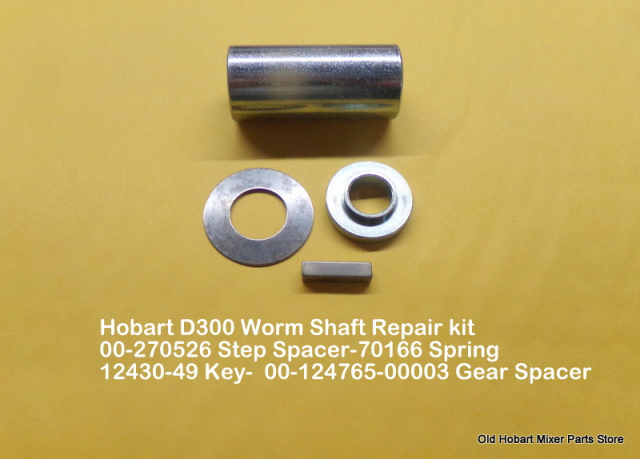 Hobart D300-00-124765-00003-Gear-Spacer-00-270526-Spacer-00-070166-Spring